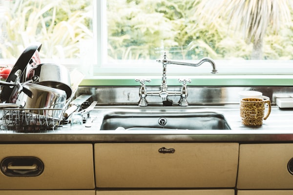 Professional plumbing sink and faucet installation